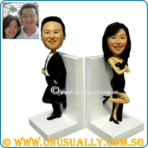 Custom 3D Cool Trendy Couple In Black Figurines (20-22 cm Tall)